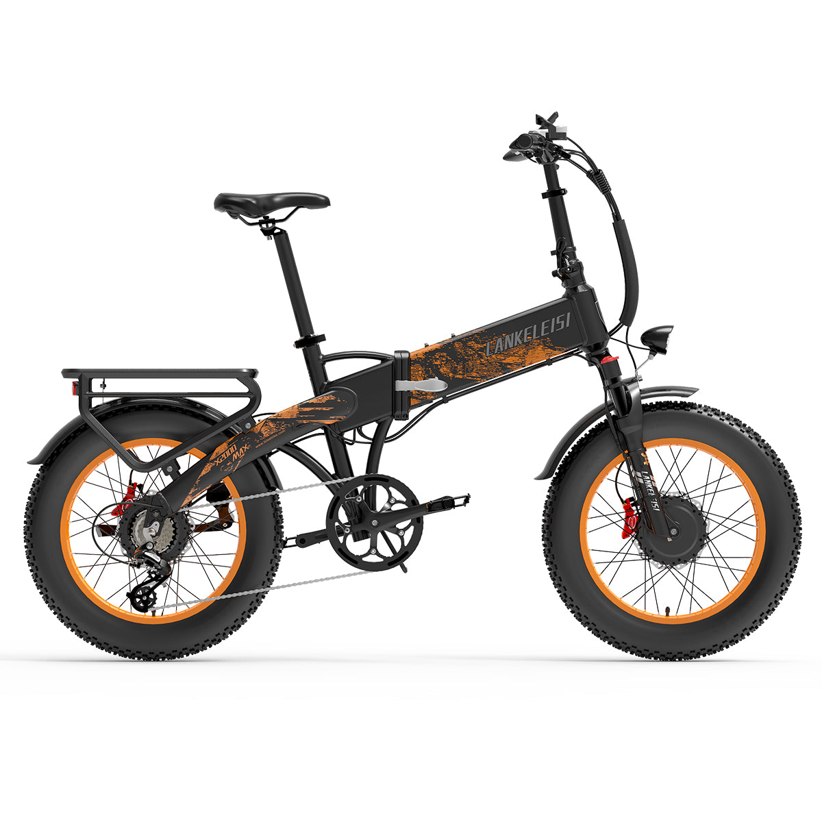 LANKELEISI X2000 MAX 2000W Dual Motor Foldable Electric Mountain Bike(New Arrivals)