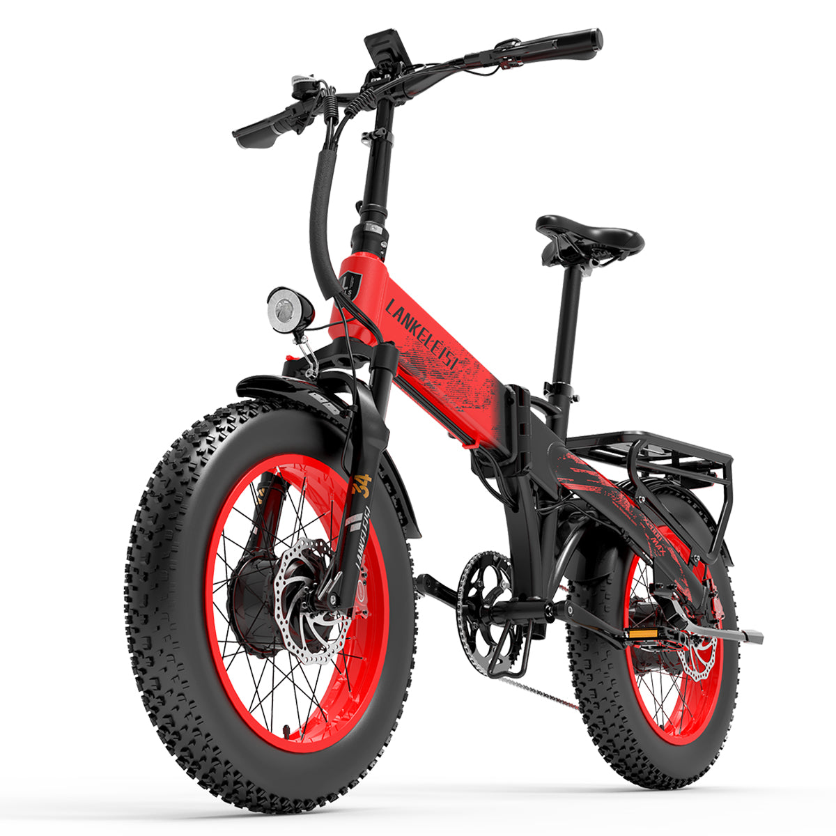 LANKELEISI X2000 MAX 2000W Dual Motor Foldable Electric Mountain Bike