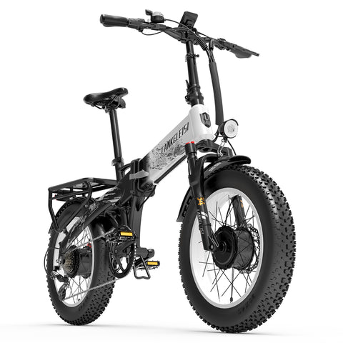 LANKELEISI X2000 MAX 2000W Dual Motor Foldable Electric Mountain Bike(New Arrivals)