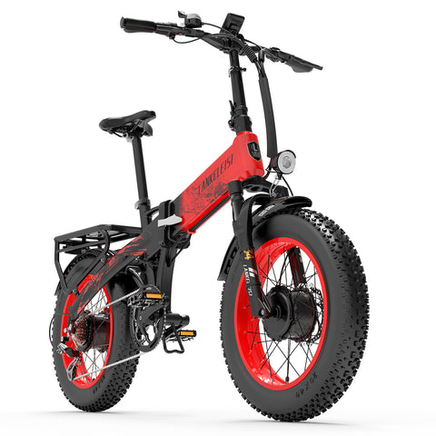 LANKELEISI X2000 MAX 2000W Dual Motor Foldable Electric Mountain Bike(New Arrivals)