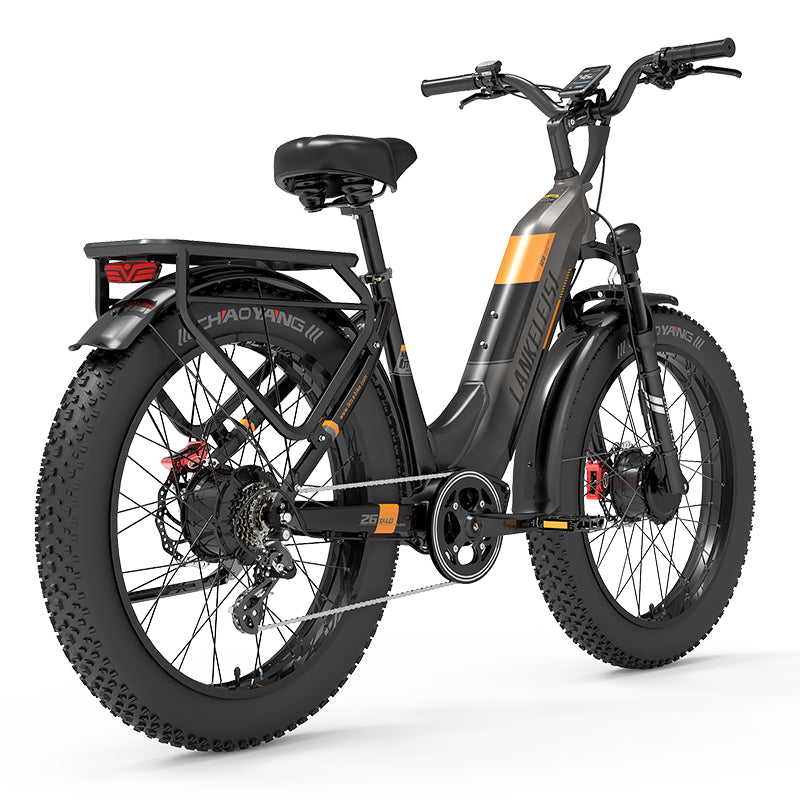 LANKELEISI MG600PLUS Dual-Motor E-Bike schwarz